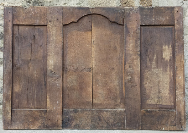 18th Century Woodwork Trumeau In Oak And Other Woodwork Old Doors