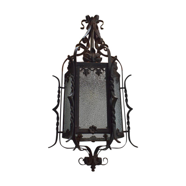 Natural Wrought Iron Lantern - Late 19th century