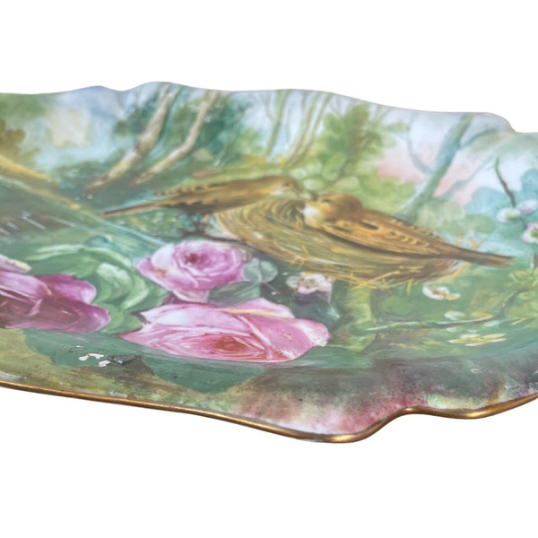 Limoges Porcelain Tray - Vieux Paris - Guérin Brand - 1900