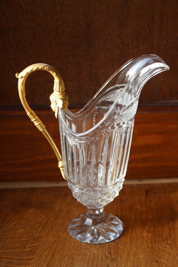 Crystal And Gilt Bronze Pourer Early 19th Century