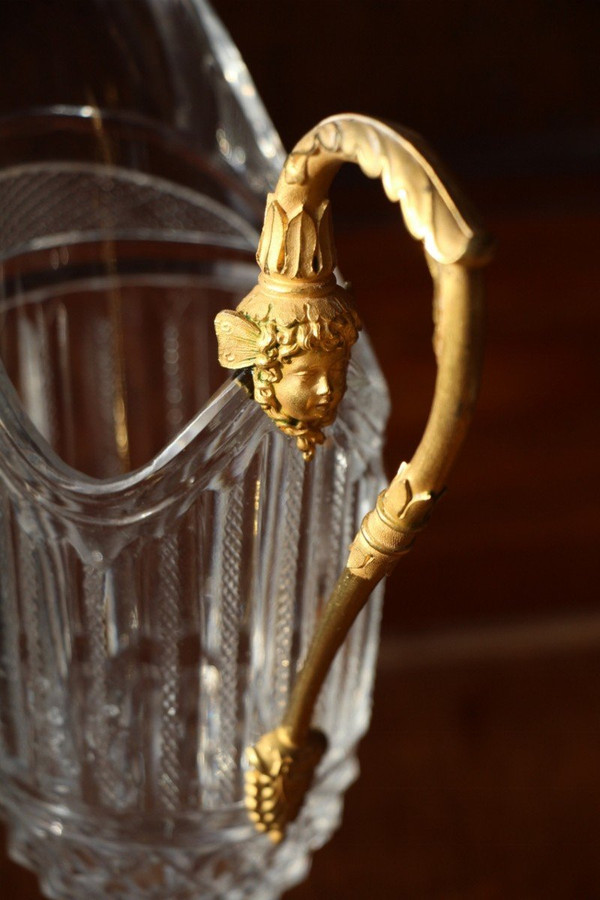 Crystal And Gilt Bronze Pourer Early 19th Century