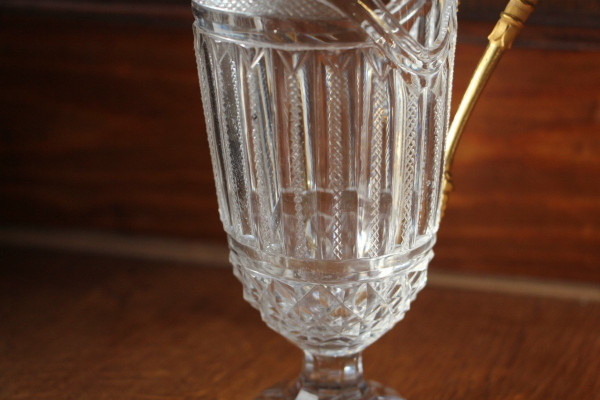 Crystal And Gilt Bronze Pourer Early 19th Century