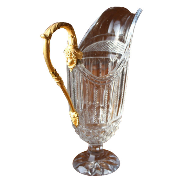 Crystal And Gilt Bronze Pourer Early 19th Century