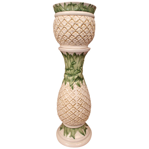 Column With Its Earthenware Pot Cover, Pineapple Model