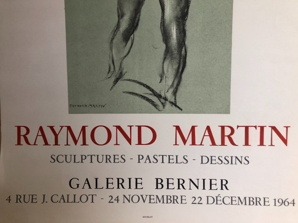 Poster Raymond Martin Galerie Bernier Paris 1964