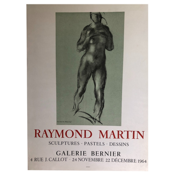 Poster Raymond Martin Galerie Bernier Paris 1964