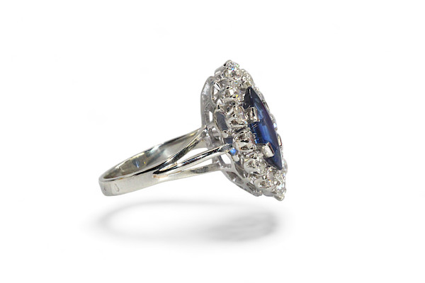 Sapphire and Diamond Ring