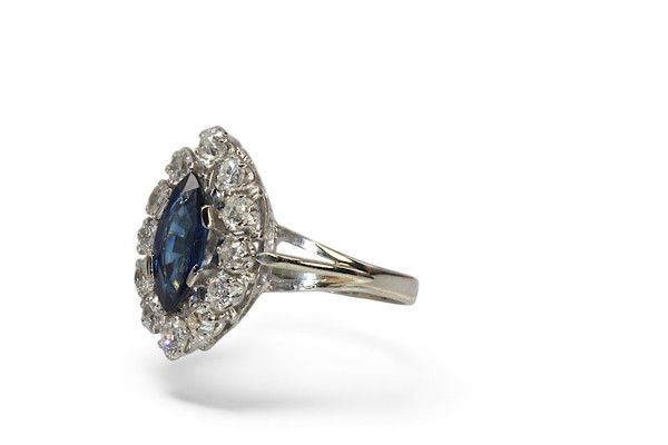 Sapphire and Diamond Ring