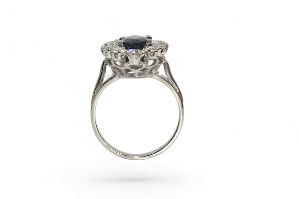 Sapphire and Diamond Ring