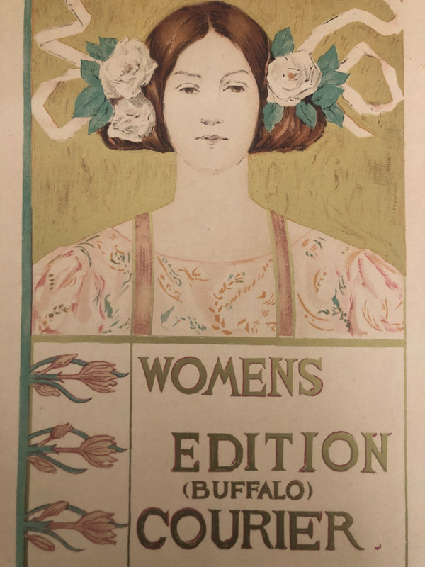 Woman edition Buffalo courier poster Maitres de l'affiche 1897