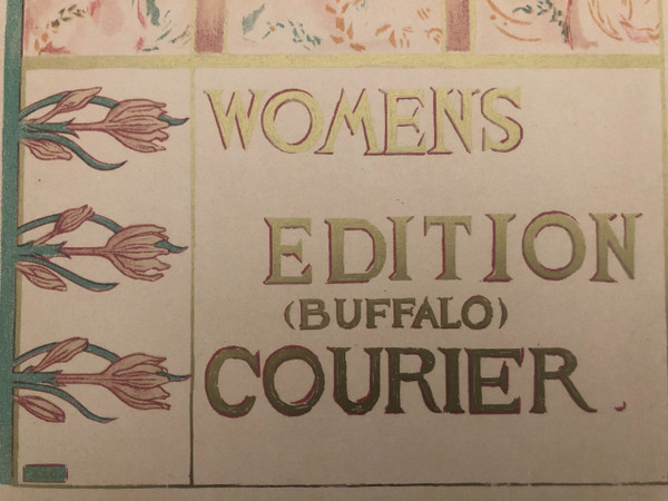 Woman edition Buffalo courier poster Maitres de l'affiche 1897