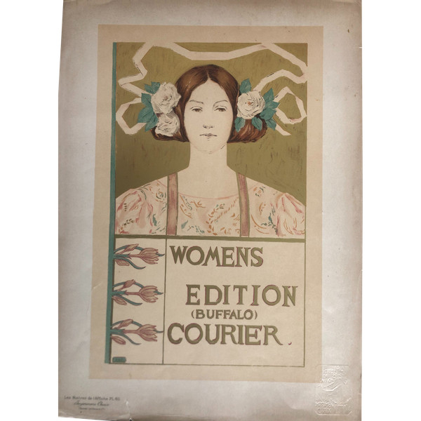 Woman edition Buffalo courier poster Maitres de l'affiche 1897