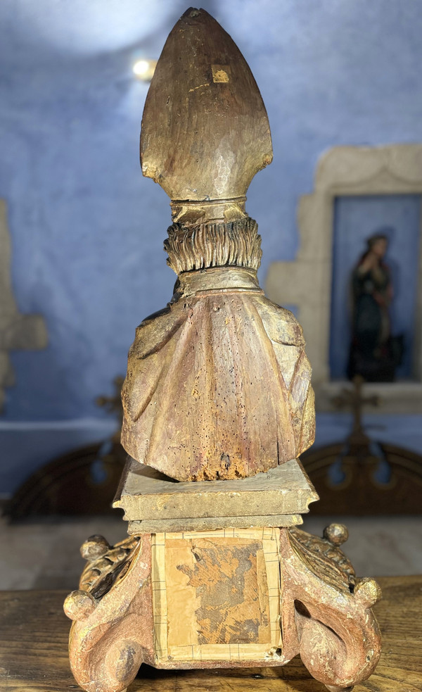 Base di reliquiario di Sant'Amandi e busto - Inizio XVIII secolo