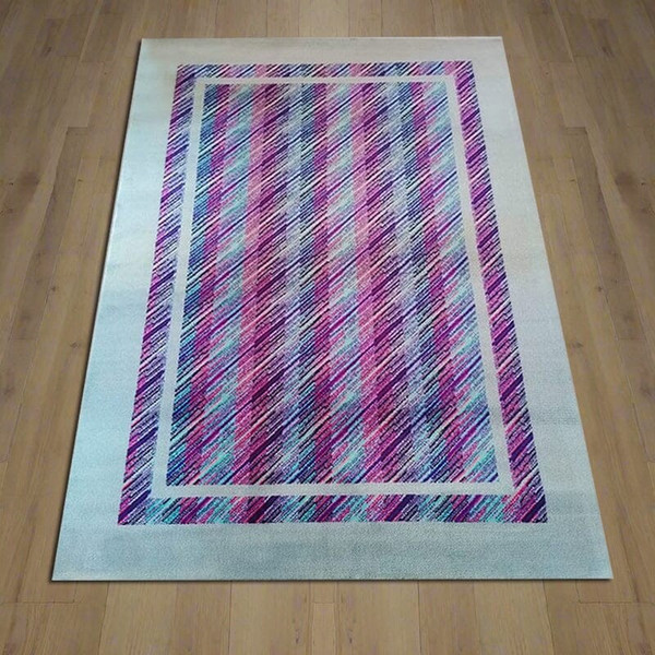 1980s Gorgeous Geometric Italian Woolen Rug by Missoni for T&J Vestor