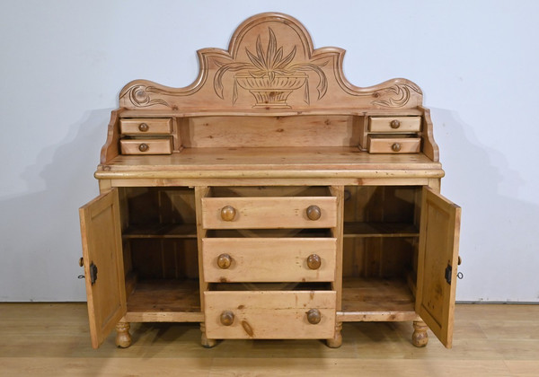 Pine sideboard enfilade, Wales - 1920