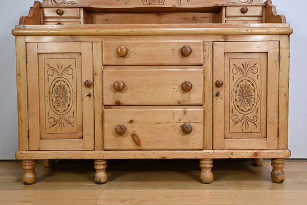 Pine sideboard enfilade, Wales - 1920