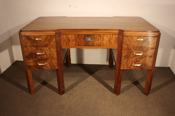 Art Deco desk and armchair