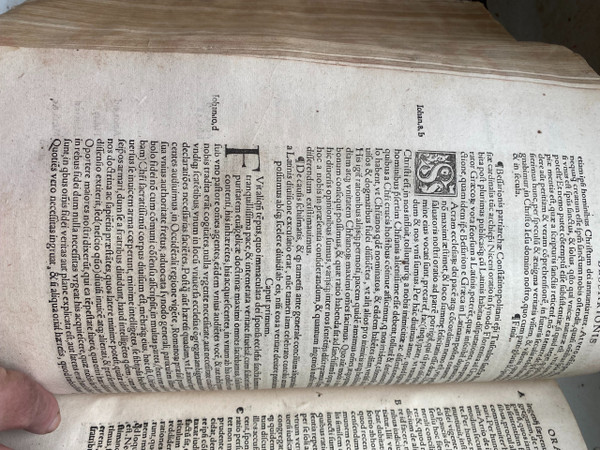 RARO e importante LIBRO DI PERIODO RINASCIMENTALE di grandi dimensioni "CONCILE GENERALE" Stampato a Colonia nel 1538