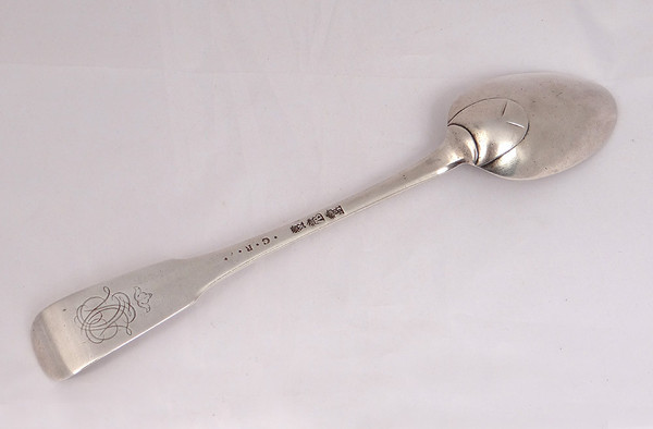 Silver Stew Spoon Fermiers Généraux Bayonne 190gr 18th century