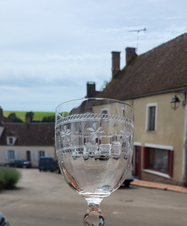 Set de 9 verres à eau / vin Fin XIXème - Déb. XXème