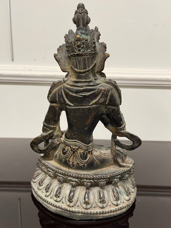 Maitreya Buddha statuette Bronze China 18th century