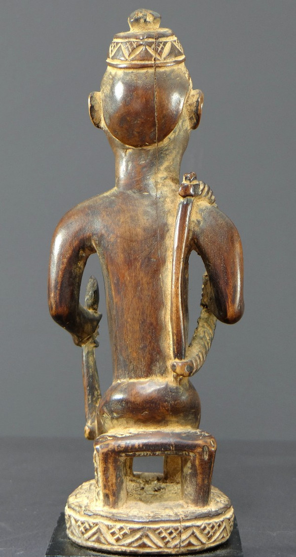 République Démocratique Du Congo, Peuple Bakongo Vers 1950, Statue d'Un Personnage De Haut Rang.