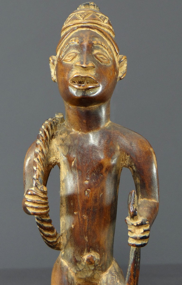 République Démocratique Du Congo, Peuple Bakongo Vers 1950, Statue d'Un Personnage De Haut Rang.