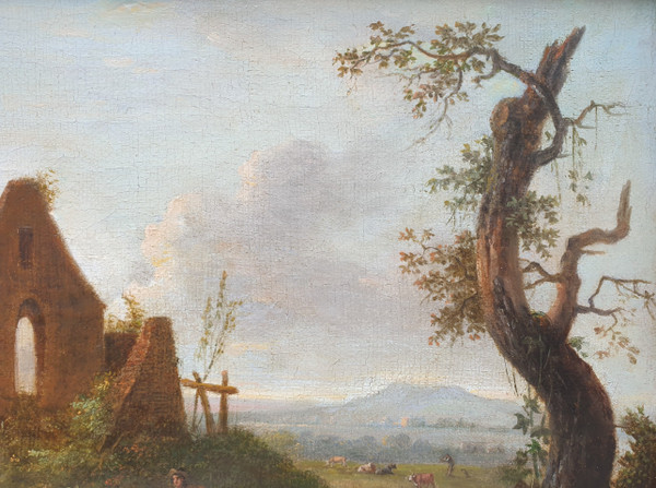 Lazare BRUANDET - Animated landscape near a ruin