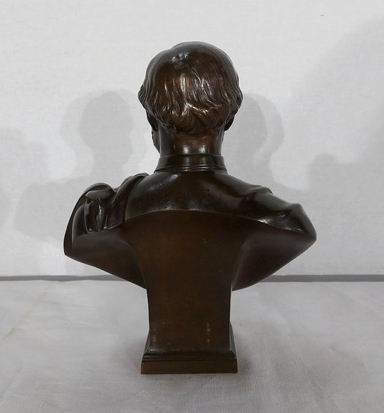 Busto in bronzo "Il conte di Chambord" di J-L Véray - Fine del XIX secolo