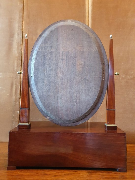 Table Mirror/Psyche , Mahogany And Bronze , Early XIX°.