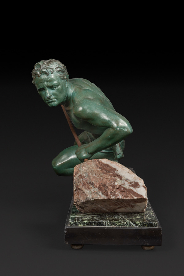 Statue en bronze « L’EFFORT » ou « L’ATHLETE » DE GUSTAVE LOUIS BUCHET (1888-1963) :