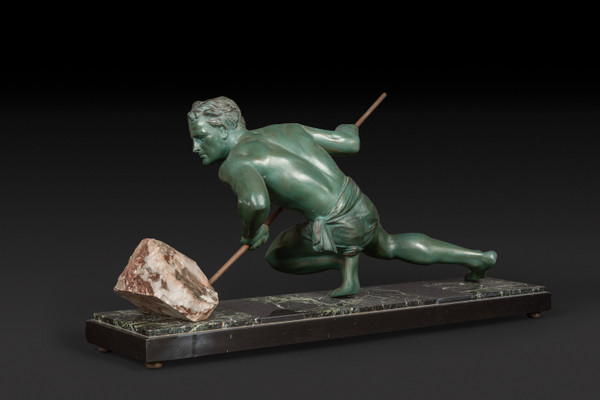 Statue en bronze « L’EFFORT » ou « L’ATHLETE » DE GUSTAVE LOUIS BUCHET (1888-1963) :