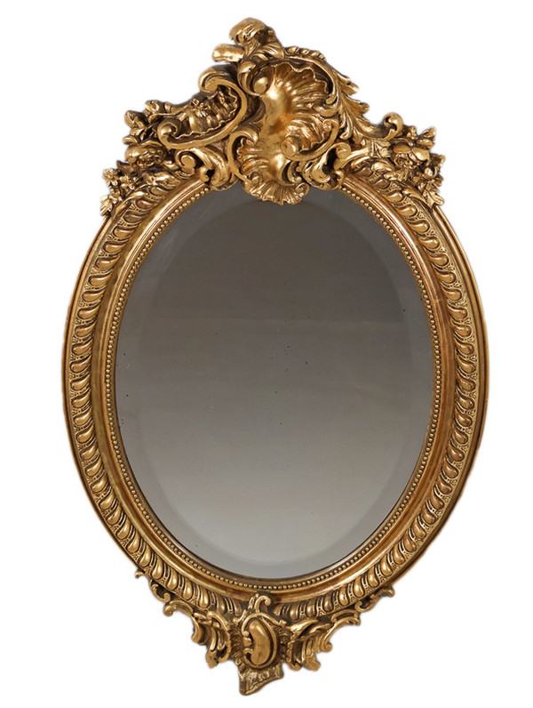 Oval mirror Napoleon III period 