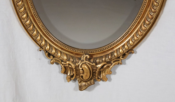 Oval mirror Napoleon III period 