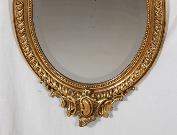 Oval mirror Napoleon III period 