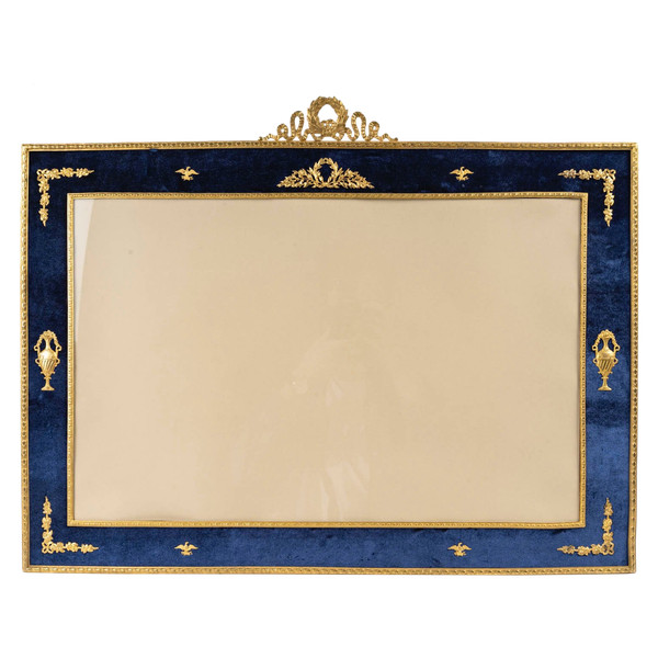 A large gilt bronze photo frame, late 19th century