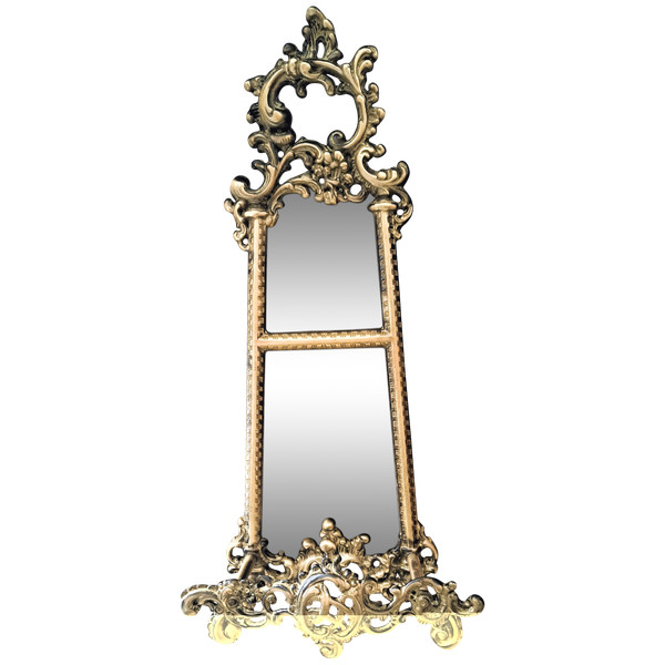 Old Gilt Bronze Frame Support Early 20th Century Louis XV Style 