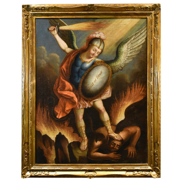  Saint Michael The Archangel, Juan Pedro López (venezuela, 1724 - 1787)