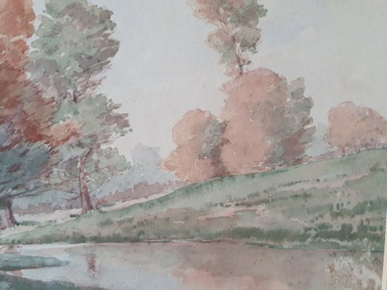 Sous Bois En Automne, Aquarelle , Ivan Kowalsky , 1906 .