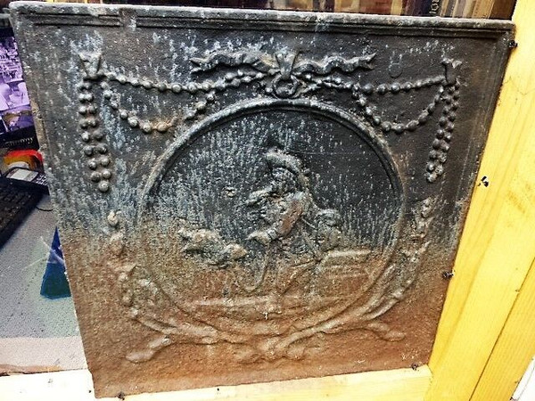  Old fireplace plaque 