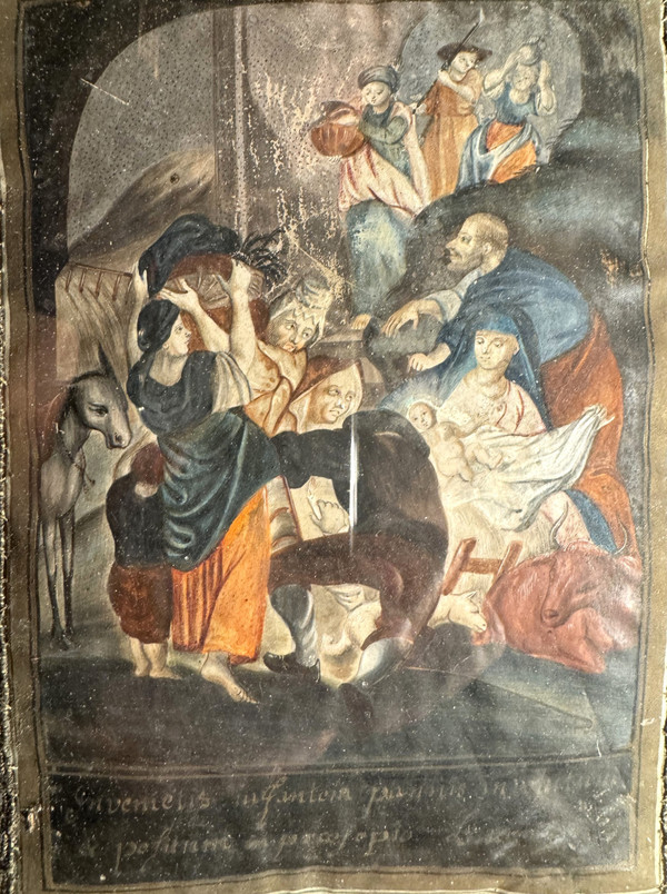 Importante Tableau Reliquaire Aux Quatre Reliques - Inizio del XVIII secolo