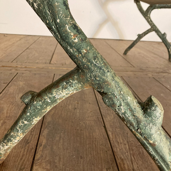 XIX cast-iron branch bench