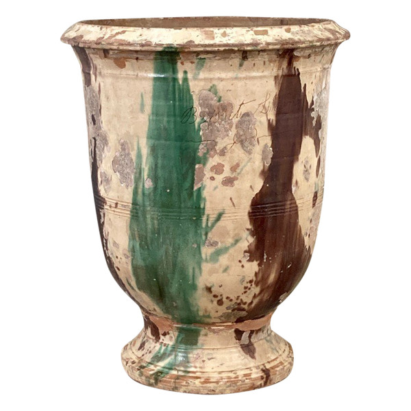 Vase d' Anduze XIX Signiert Boisset