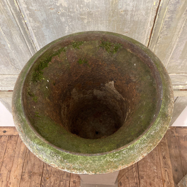 Three Large Medici Cast Iron Vases 19th Century