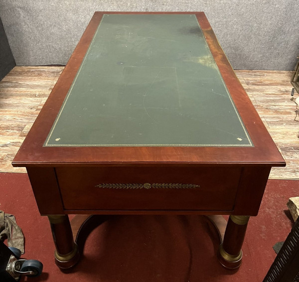 double-sided Empire-style Minister's desk in mahogany circa 1900