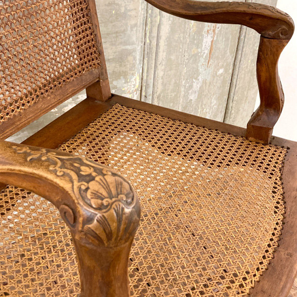 Regency period caned seat