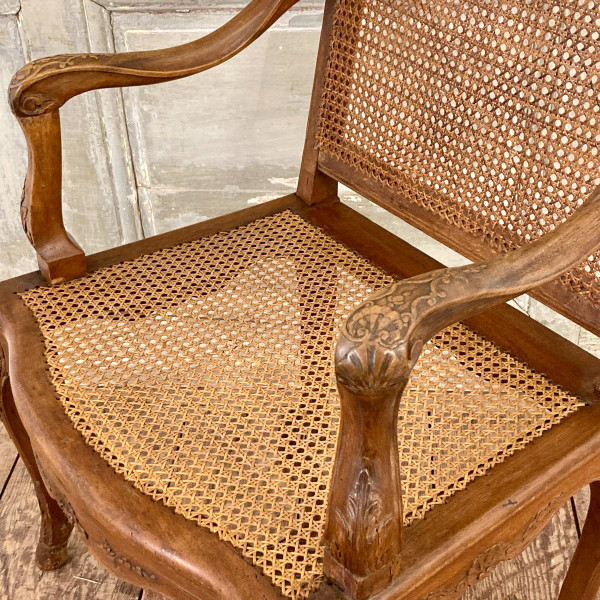 Regency period caned seat