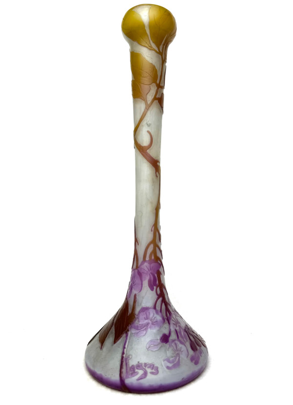 Legras, wisteria vase