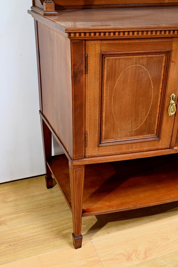 Credenza doppia in mogano dei primi del Novecento