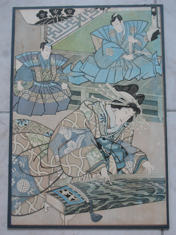 4 large Japanese prints